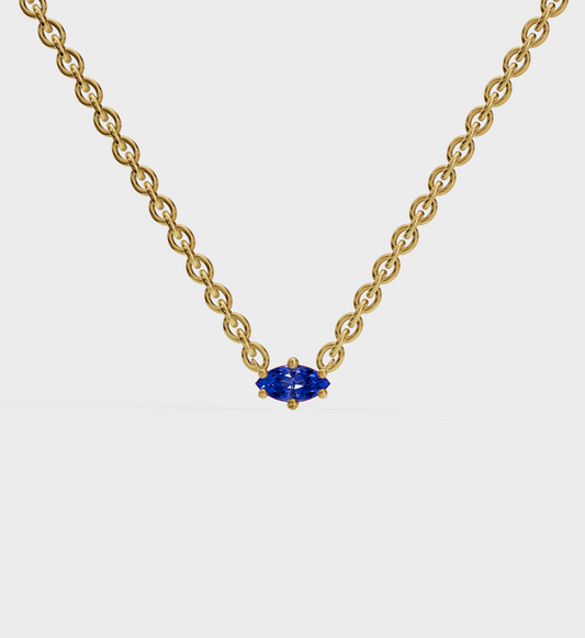 Marquise Sapphire Necklace