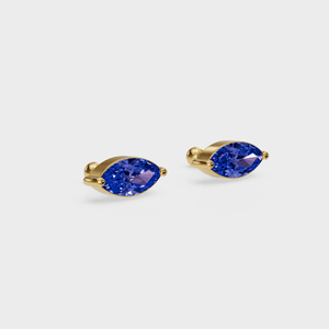 Sapphire Marquise Studs