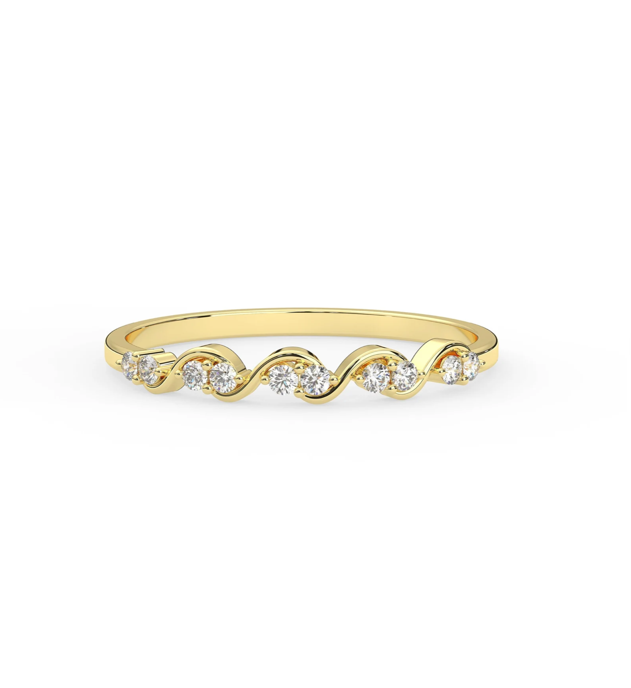 Twisted Diamond Band