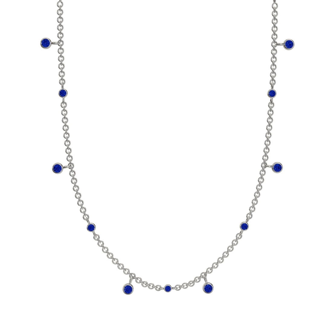 Sapphire Drop Necklace