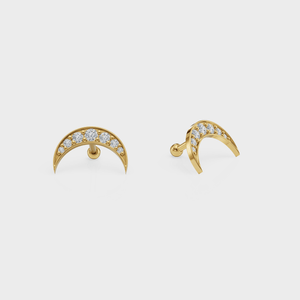 Diamond Lunar Studs