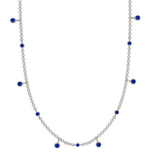 Sapphire Drop Necklace