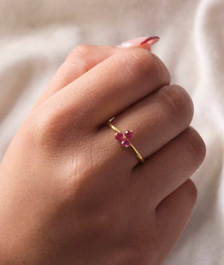 Ruby Trio Ring