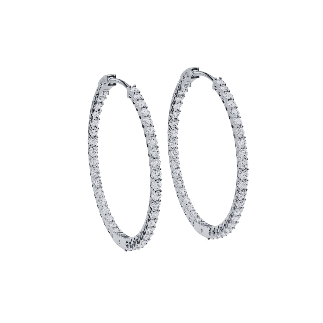 Inside Out Hoop Earring