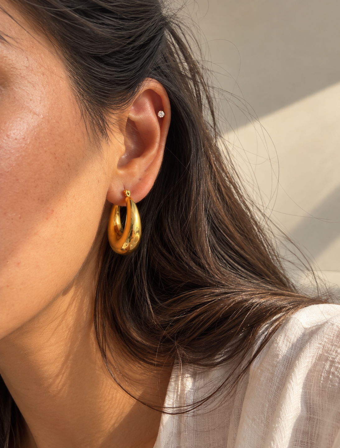 Chunky Crescent Hoop
