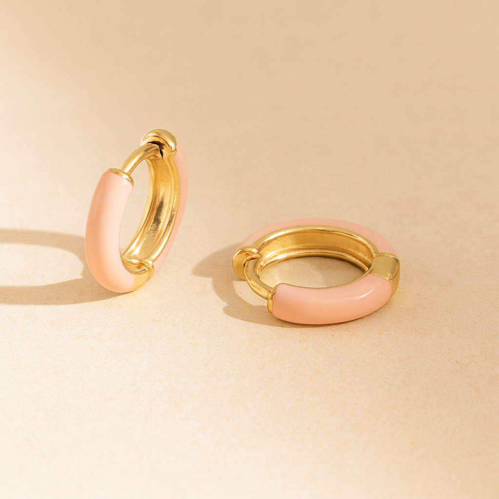 Enamel Small Hoops