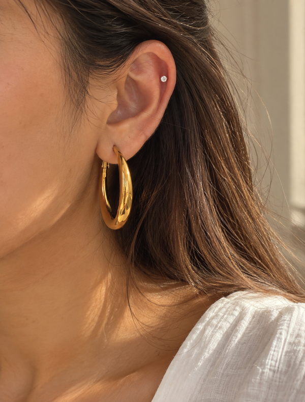 Classic Hollow Hoops