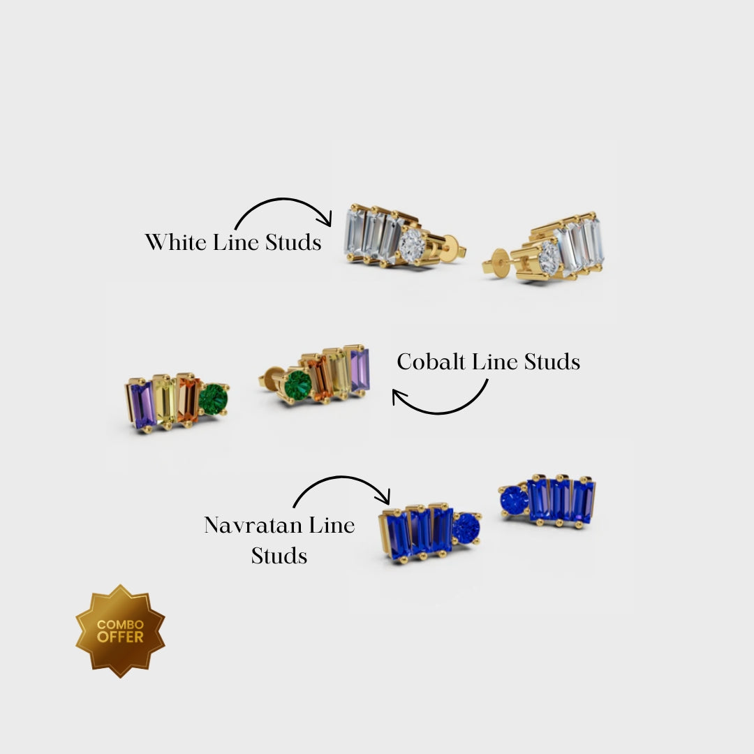 Line Studs Combo Set