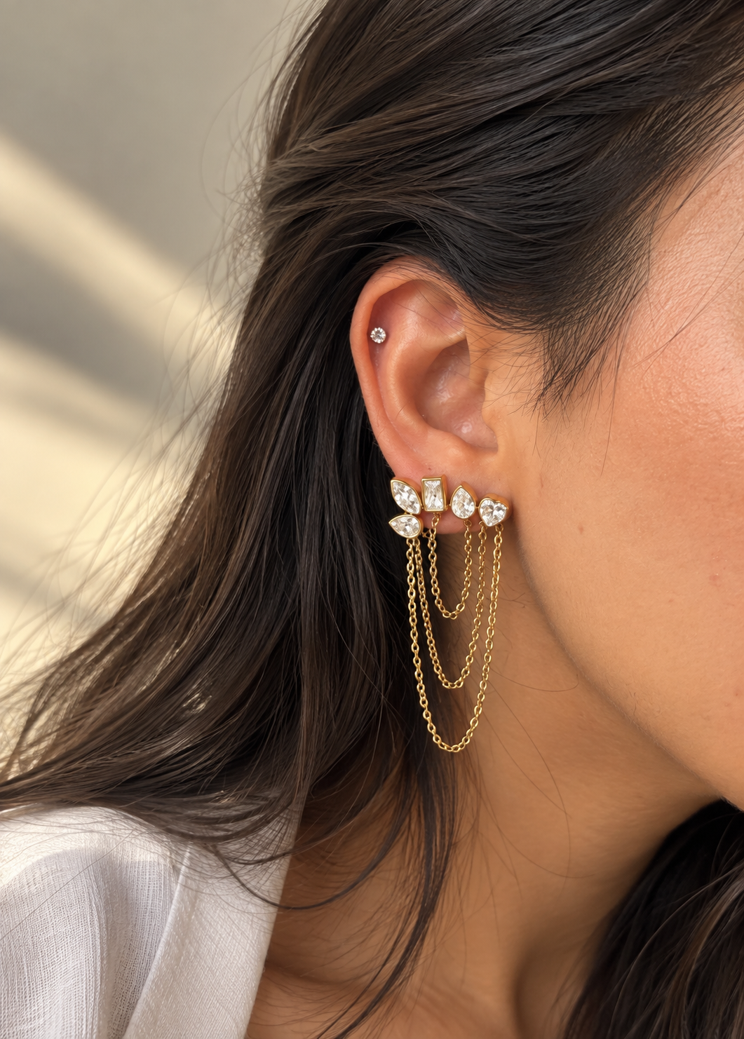 Cascade Chain Stud