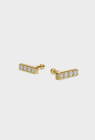 Diamond Bar Studs