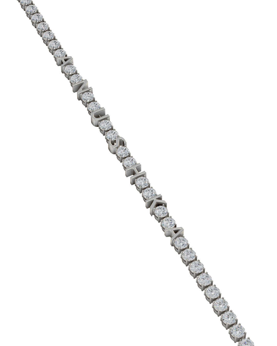 Name Diamond Tennis Bracelet