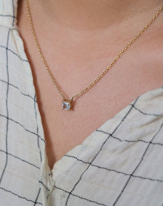 Square Diamond Necklace