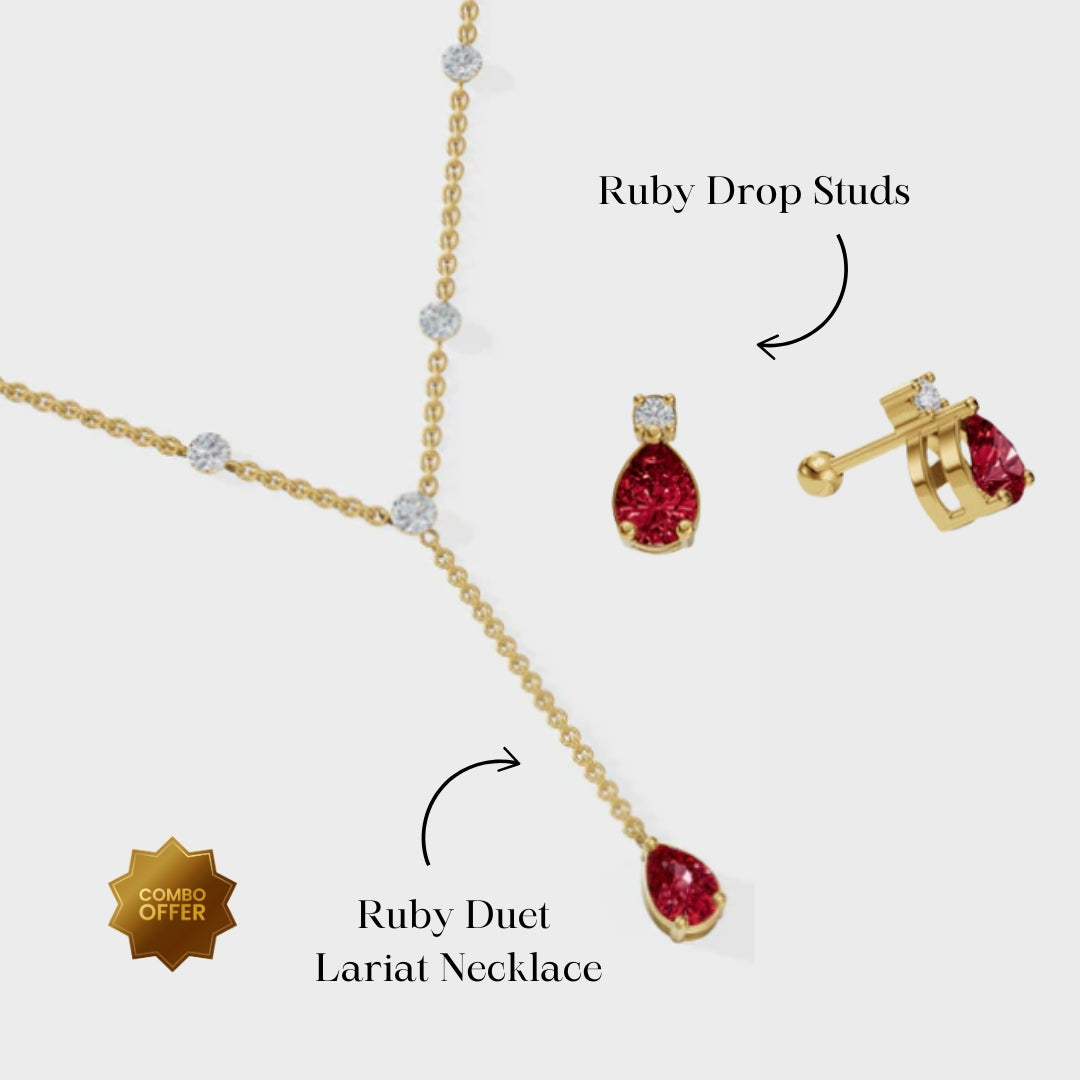 Ruby Drop Set