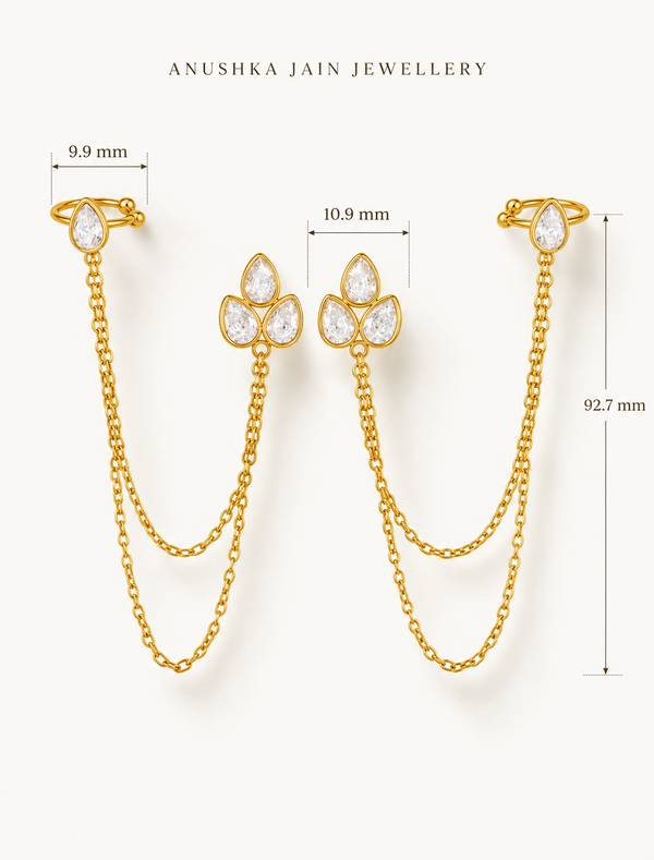 Mocha Chain Earring