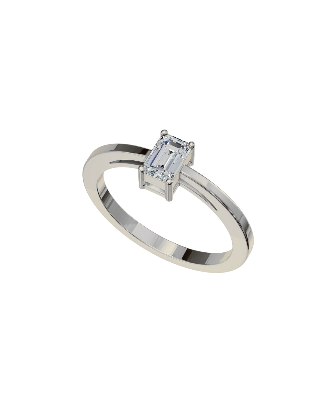 Emerald Cut Diamond Ring