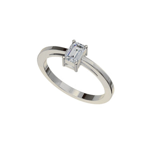 Emerald Cut Diamond Ring