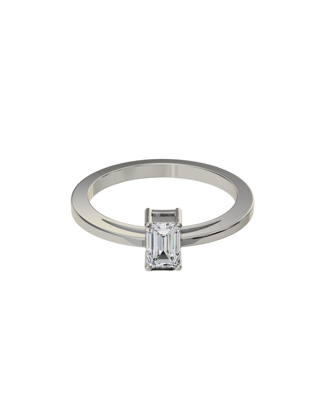 Emerald Cut Diamond Ring