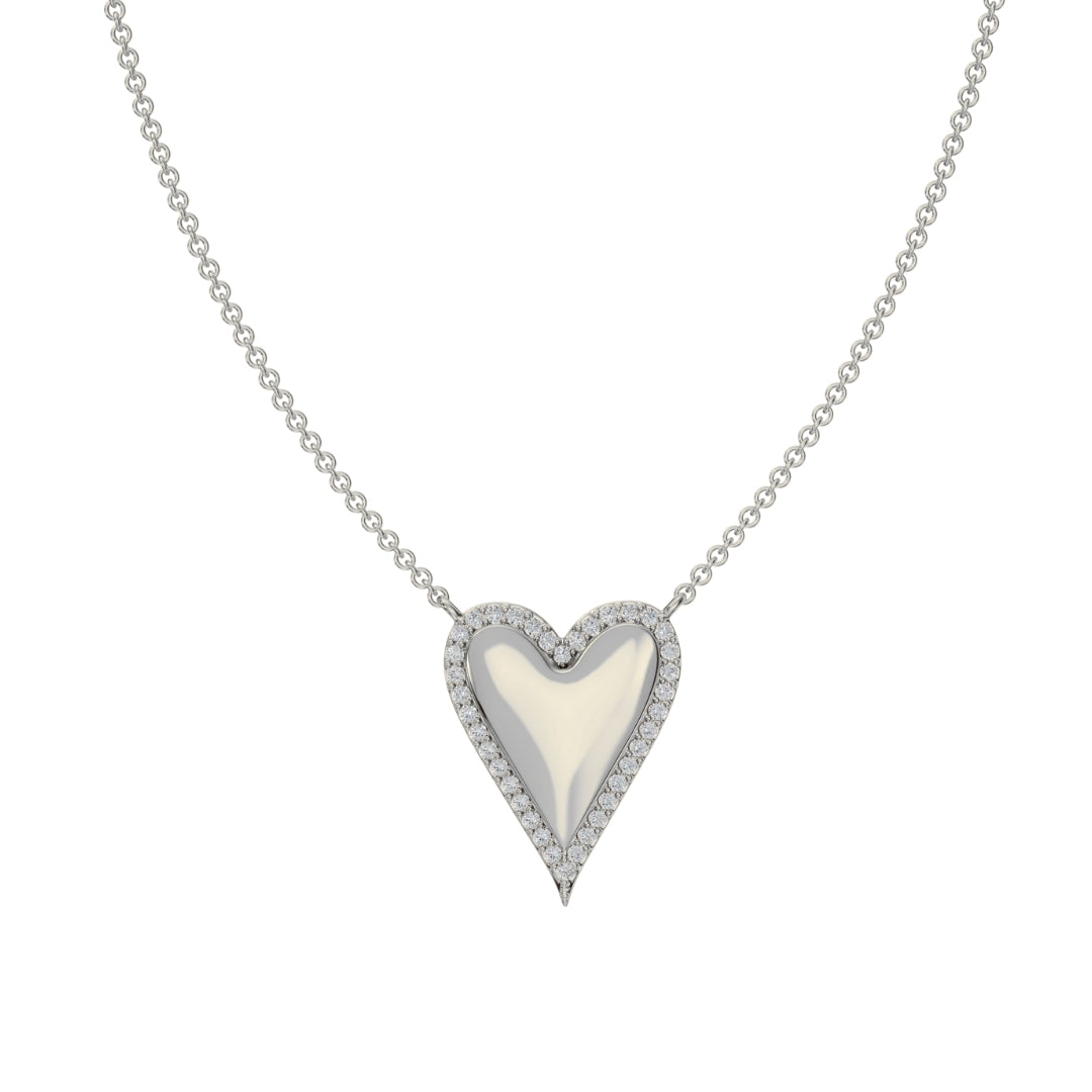 Studded Heart Necklace