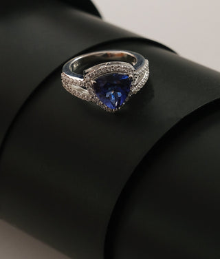 Tanzanite Wedding Band White Gold