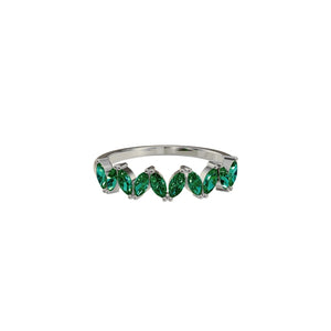 Emerald Marquise Band