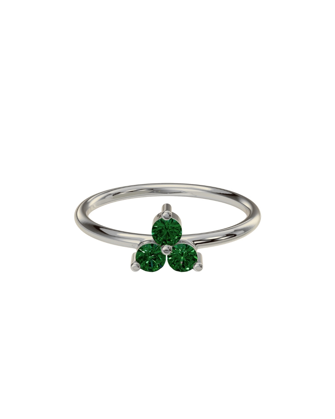 Emerald Trio Ring