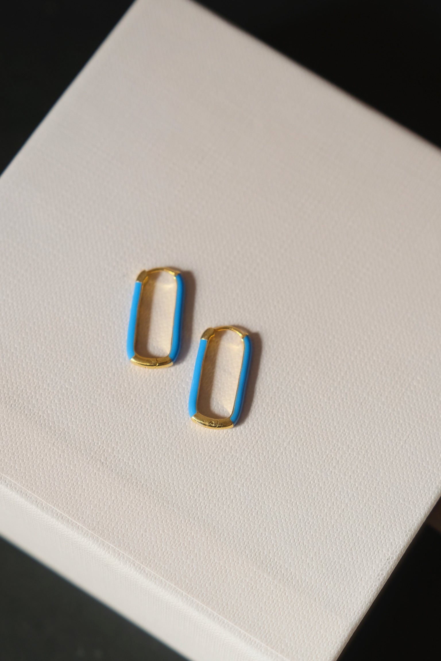 Enamel Long Bar Hoops