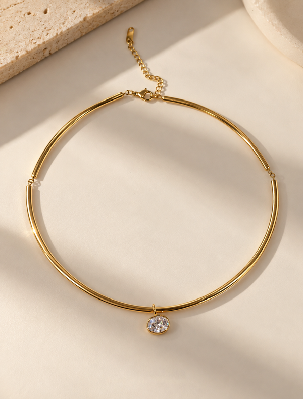 Solitaire Collar Choker