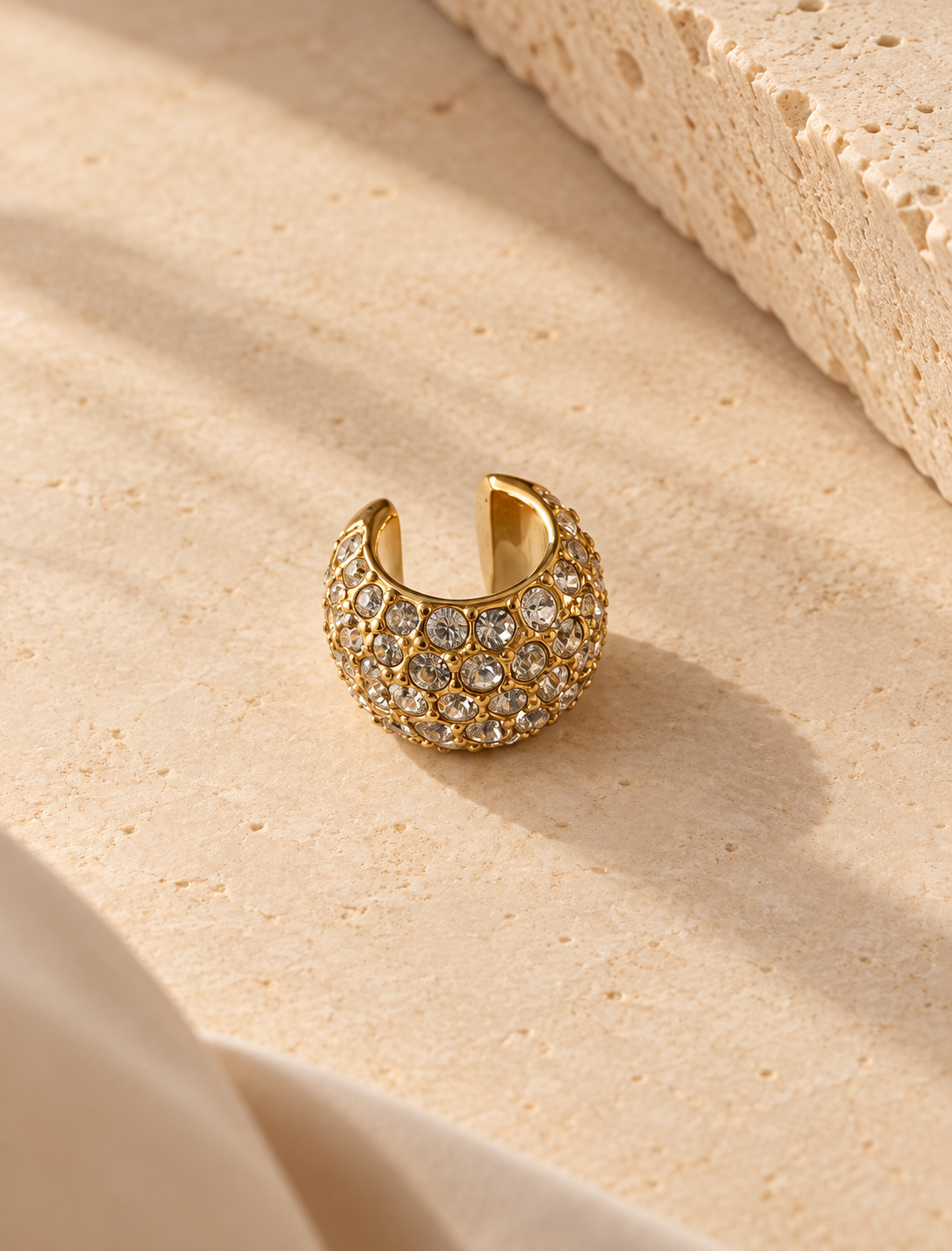 Pave Dome Ear Cuff
