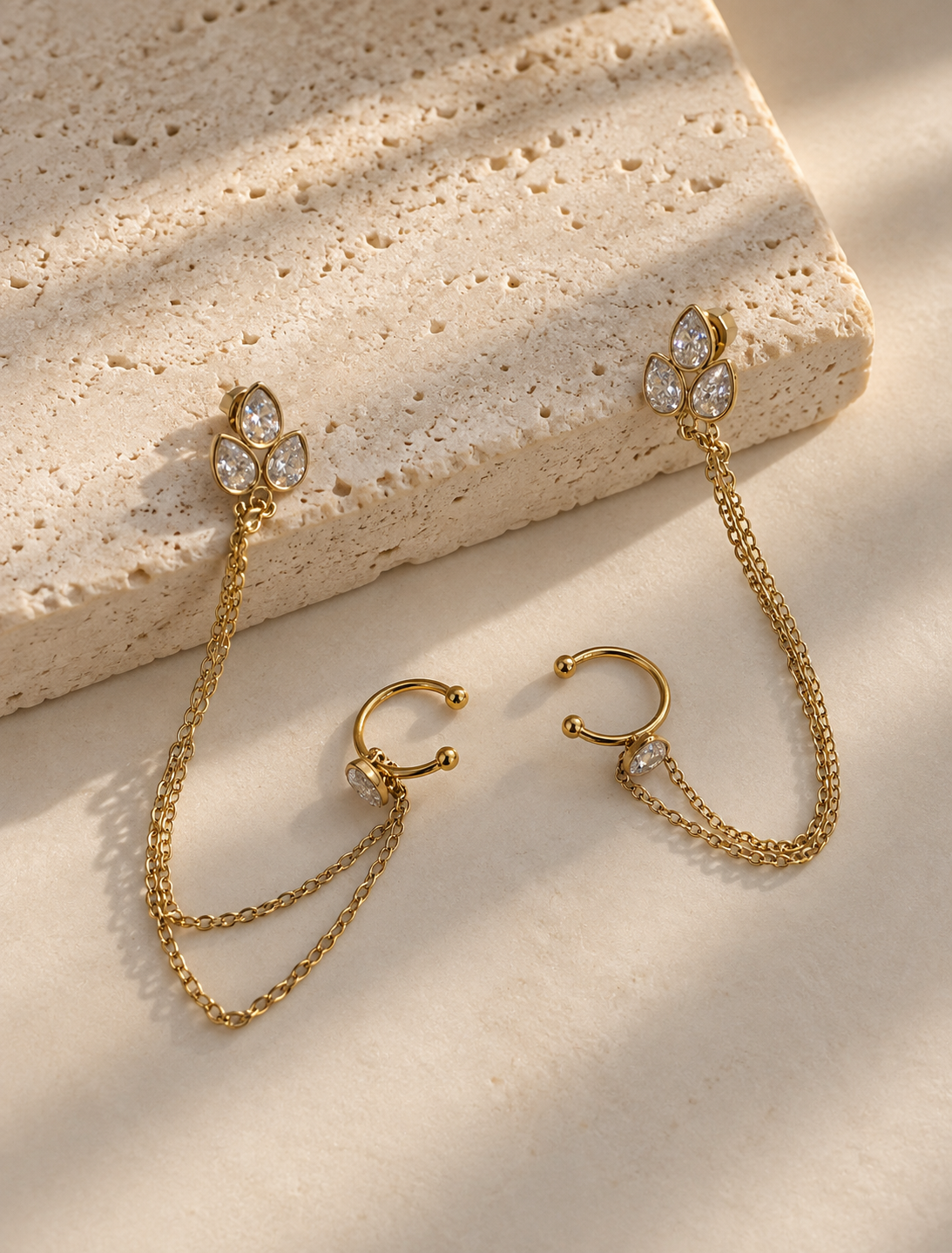 Mocha Chain Earring