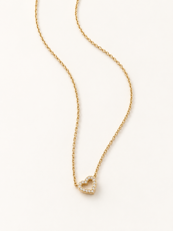 Pave Love Necklace