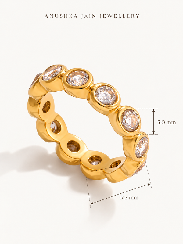 Round Bezel Eternity Ring