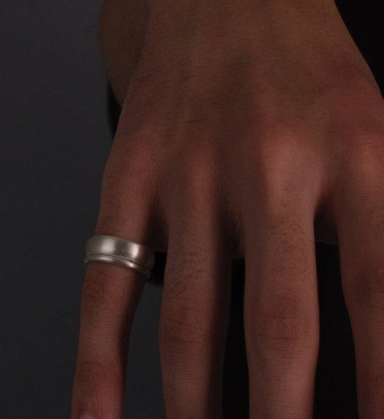 4 mm Matte Ring-Rings-Anushka Jain Jewellery