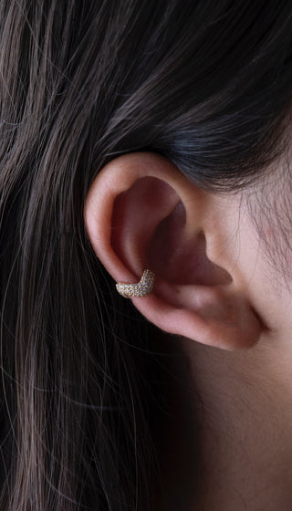 Pave Curved Ear Cuff