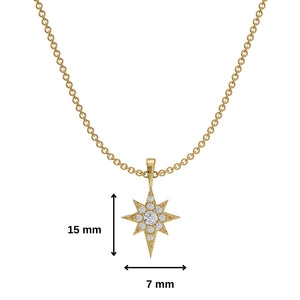 Studded North Star Necklace