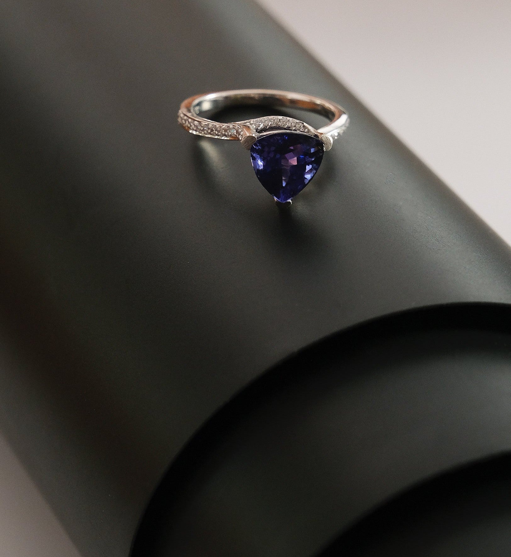 14k Tanzanite Promise Ring