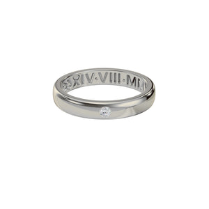 Engrave Diamond Ring