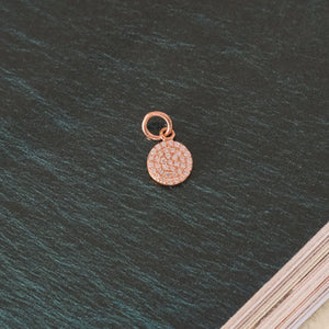 Pave Circle Charm