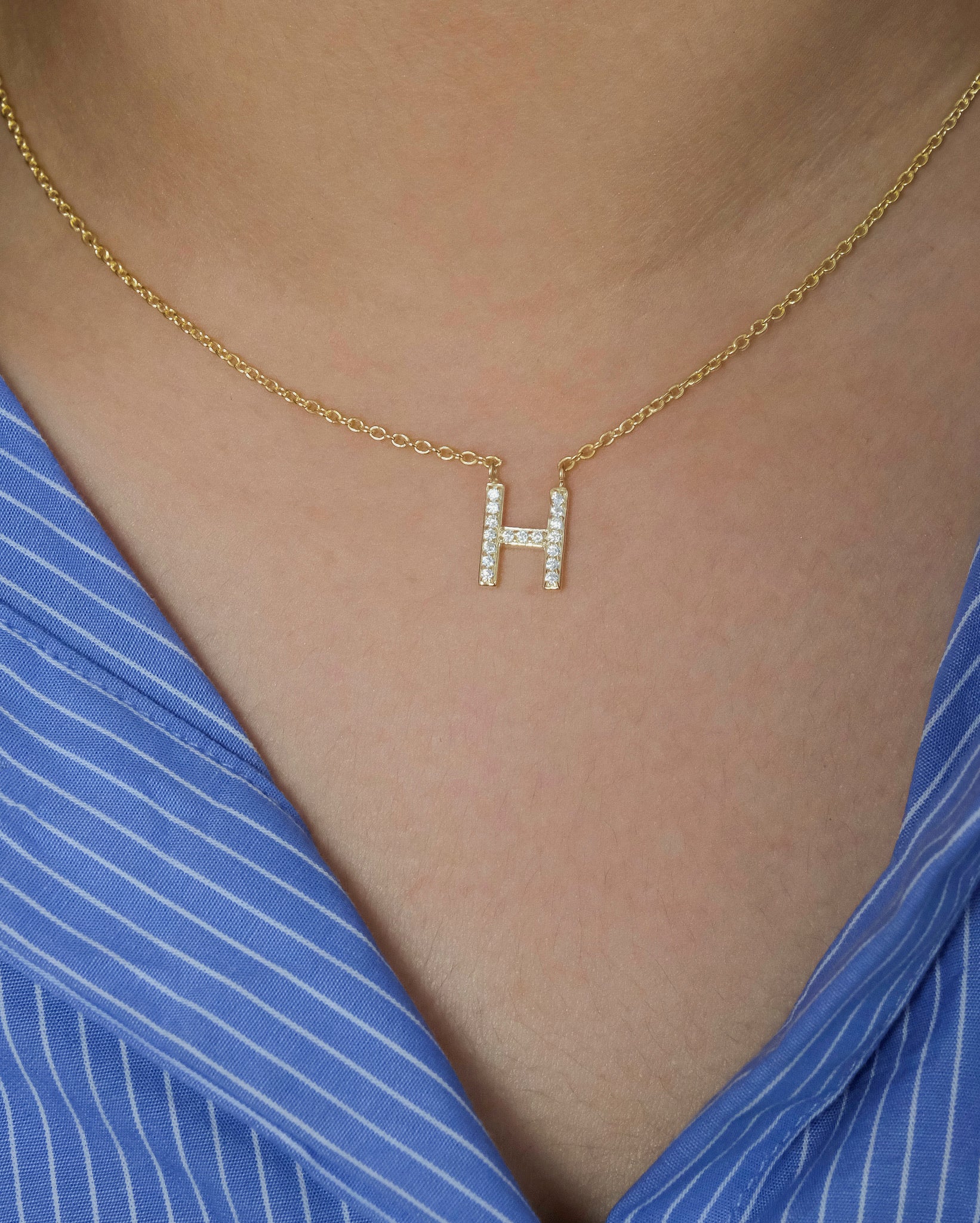 Initial Diamond Necklace