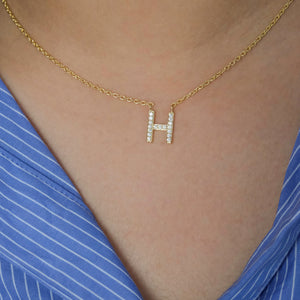 Initial Diamond Necklace