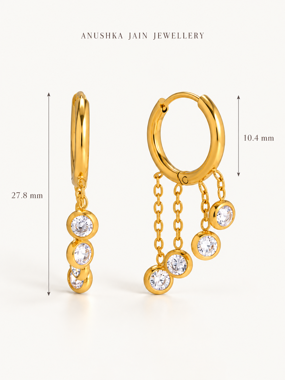 Bubble Tassel Huggie