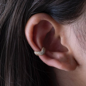 Pave Curved Ear Cuff