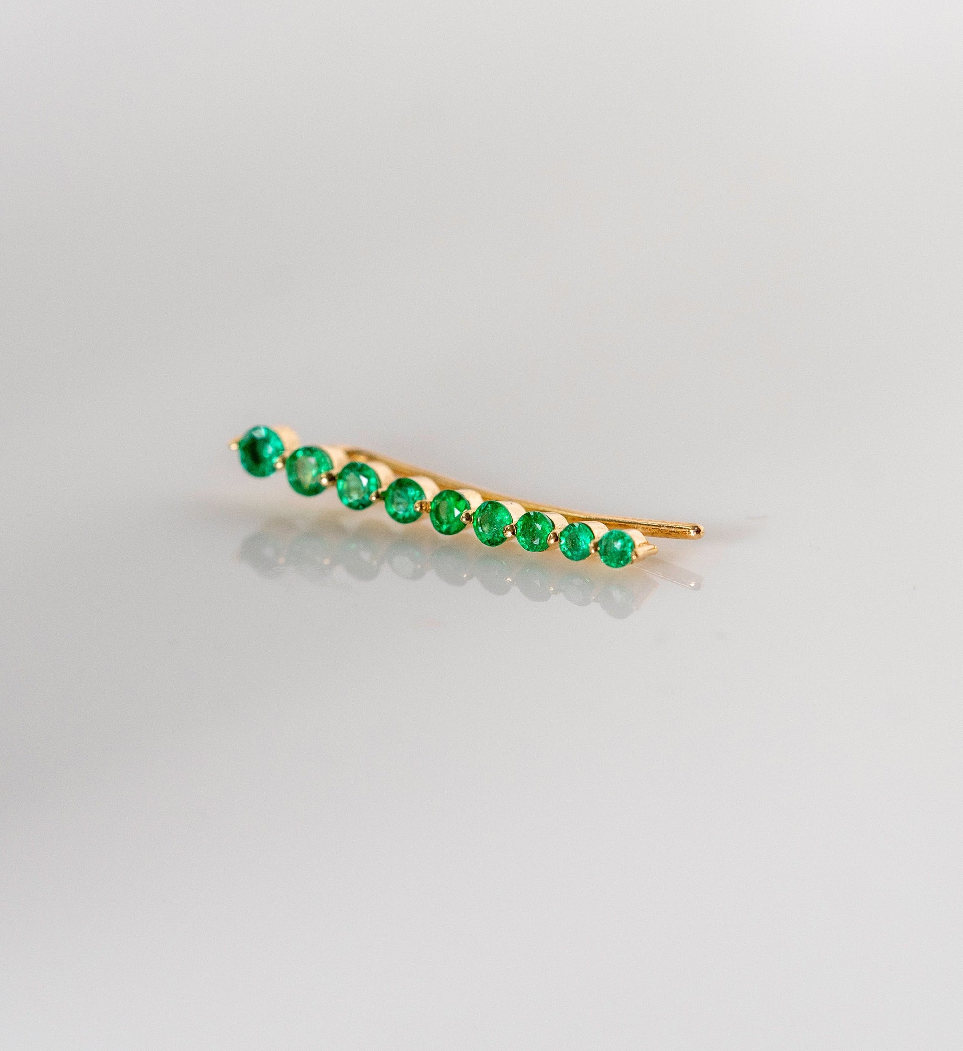 Emerald Climber Earrings