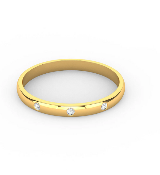 Flush Diamond Dainty band