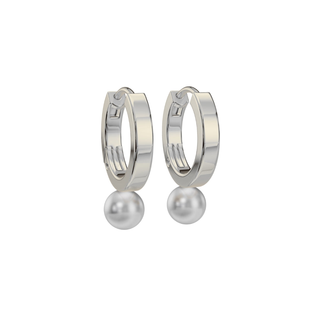 Meghna Gupta in Pearl Drop Huggies