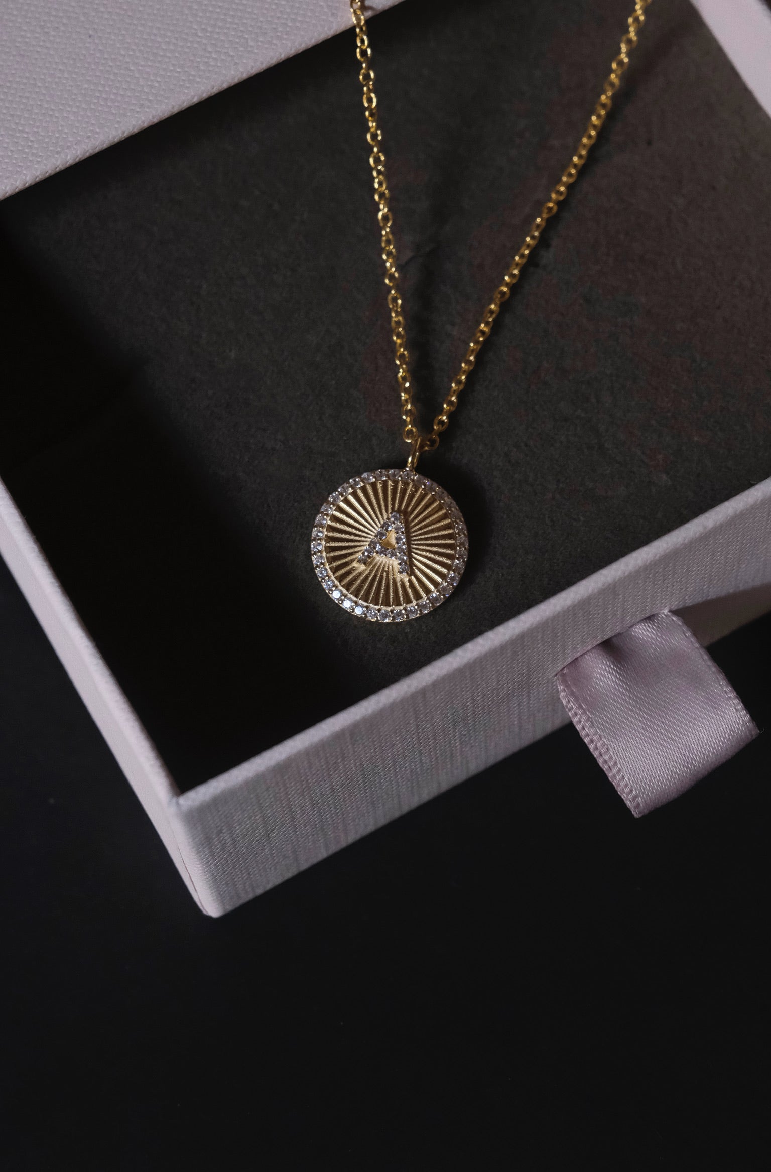 Initial Ray Necklace