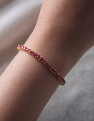 Ruby Tennis Bracelet