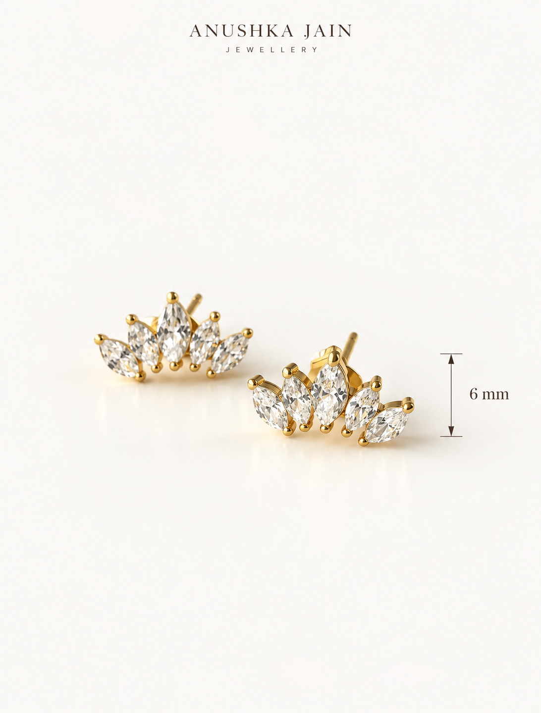 Marquise Wing Climber Stud