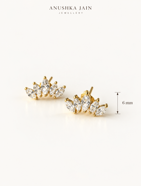 Marquise Wing Climber Stud