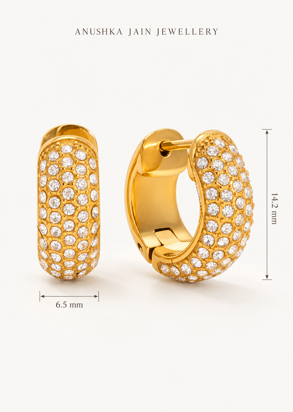 Chunky Pave Huggie