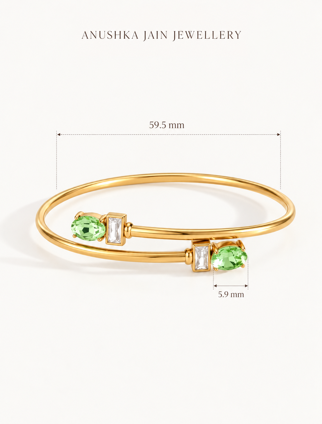 Fancy Crossover Cuff Bracelet